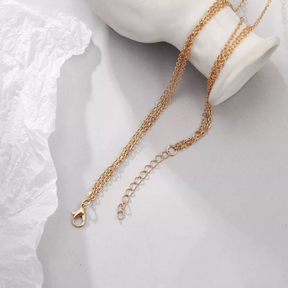 Multi Layer Coin Bar Necklace - Picture 8 of 9